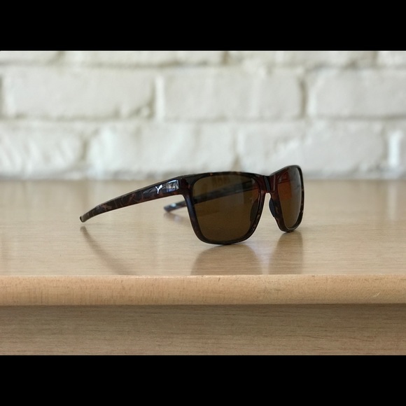 PUMA Unisex Pilot Polarized Sunglasses PE0049S 004 Havana/Black/Brown 58-17-135 - Picture 1 of 7